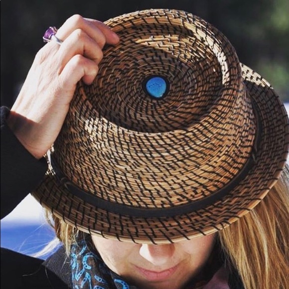 Original, handmade, one of a kind, pine needle hat